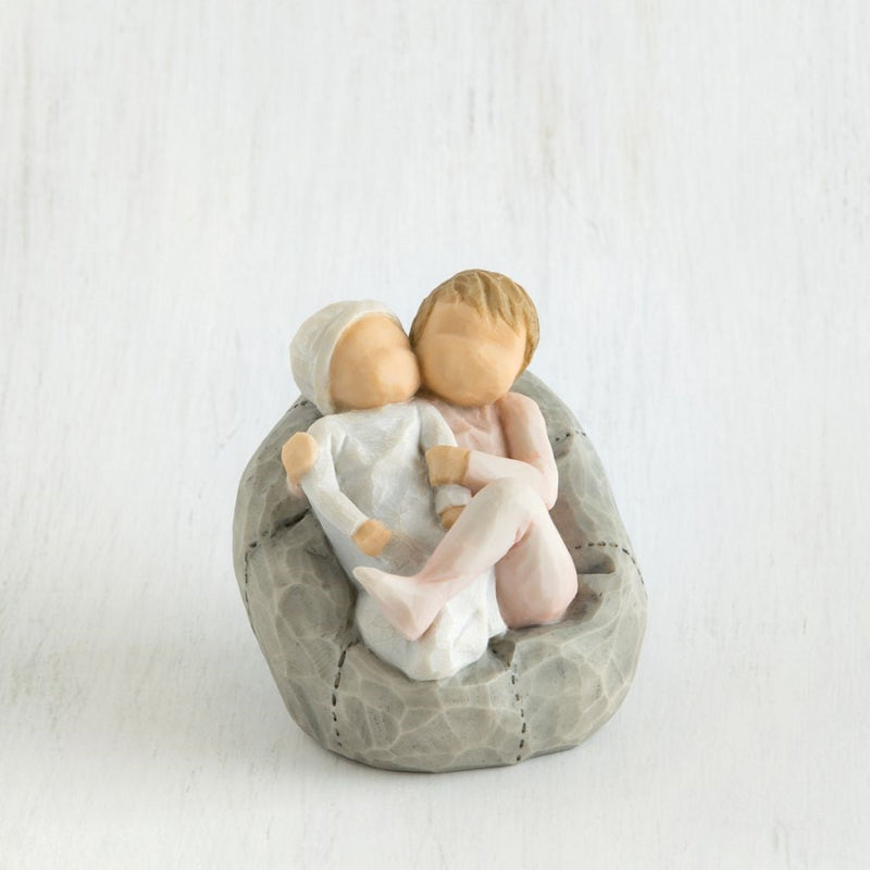 My New Baby blush figurine as a sibling and baby girl keepsake gift